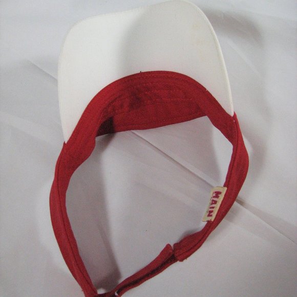 Disney Main Street Visor Mickey Junior Varsity Red White Blue Hat Champs - Picture 3 of 6